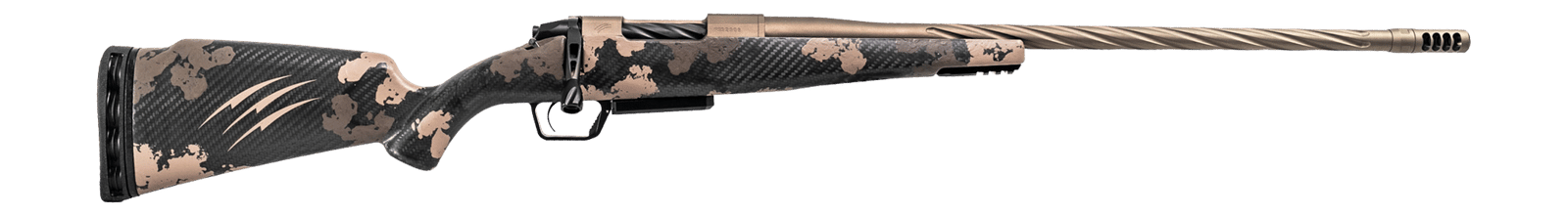 Fierce Firearms ROGSSX65PRC22BRS Twisted Rogue XP 6.5 PRC 3+1 22" Smoked Bronze Cerakote Spiral Fluted Threaded Stainless Steel Barrel, Drilled & Tapped Receiver, BiPod Rail Forend, Sonora Ambush Camo