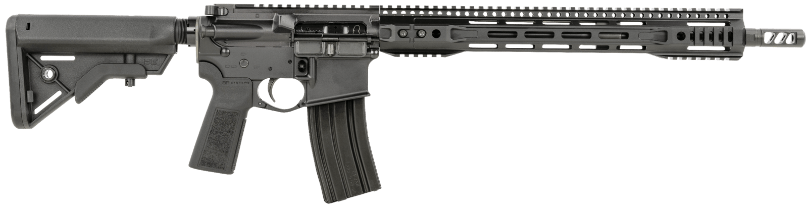 Franklin Armory 0010052BLK M4-HTF R3 XTD 5.56x45mm NATO 10+1 16" Light Contour Barrel w/ Aura XTD Muzzle Device, Salt Bath Nitride Finish, B5 Systems Bravo Stock & Grip, Custom Tuned Trigger