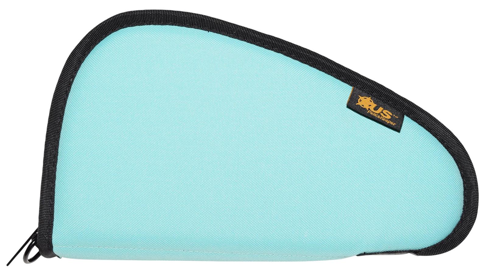 US PeaceKeeper P21211 Pistol Case  Robbin's Egg Blue Polyester Holds 1 Pistol