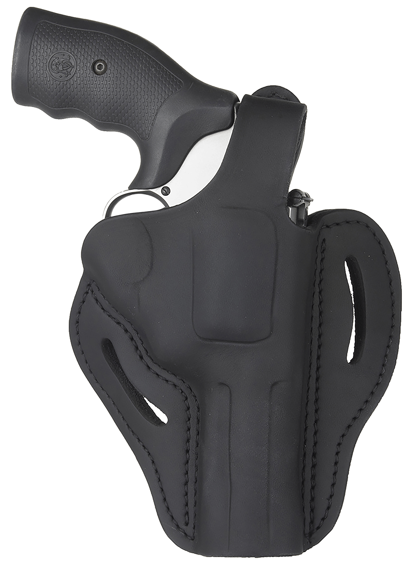 1791 Gunleather RVHX2SBLR RVHX-2  OWB Size 02 Stealth Black Leather Fits Up to 4" Barrel, K/L-Frame, Belt Slide Right Hand