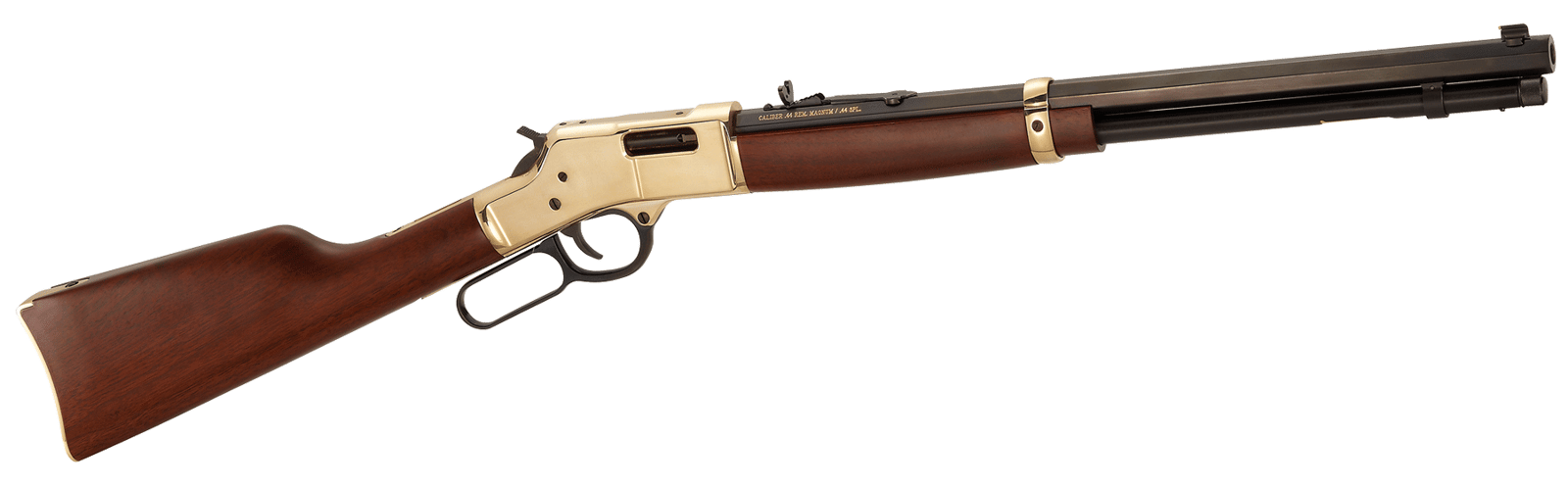 Henry H006M327 Big Boy Classic Full Size 327 Federal Mag 10+1 20" Blued Octagon Barrel, Polished Brass Receiver, American Walnut Stock Right Hand