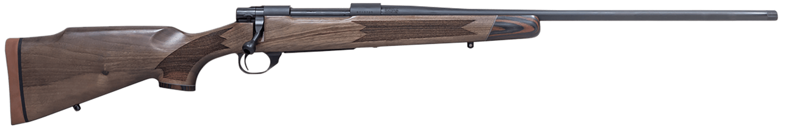 Howa HWH243LUX M1500 Super Deluxe Full Size 243 Win 5+1 22" Black Threaded Barrel, Black Drilled & Tapped Steel Receiver, Turkish Walnut Fixed Stock