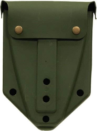 RED ROCK MILITARY TRI-FOLD SHOVEL W/ CASE 23" OPEN BLACK