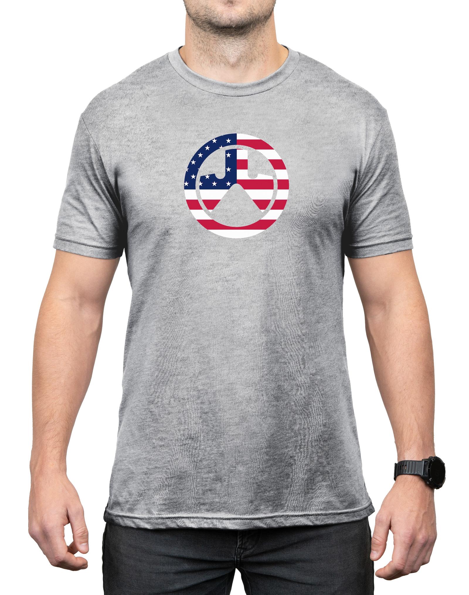 Magpul MAG1281030S Independence Icon  Athletic Gray Heather Cotton/Polyester Short Sleeve Small