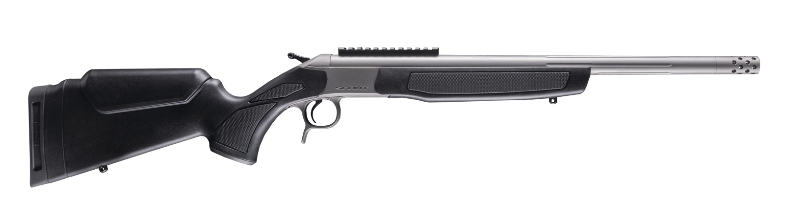 CVA CR4446S Cascade Takedown 300 Blackout 1rd 20" Matte Stainless Steel Threaded Barrel & Receiver w/Picatinny Rail, Black Synthetic Stock
