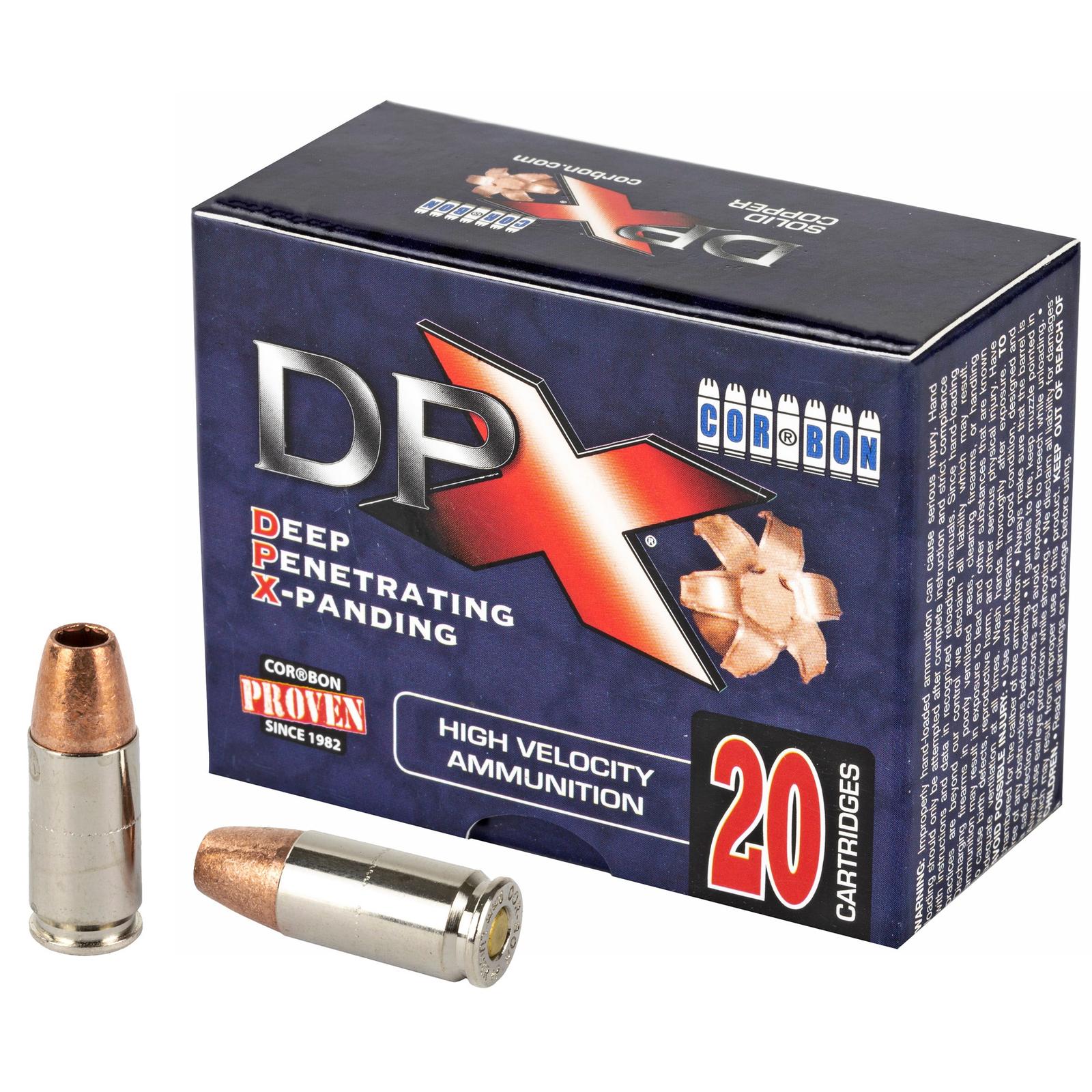 CORBON DPX 9MM+P 115GR BRNS X 20/500