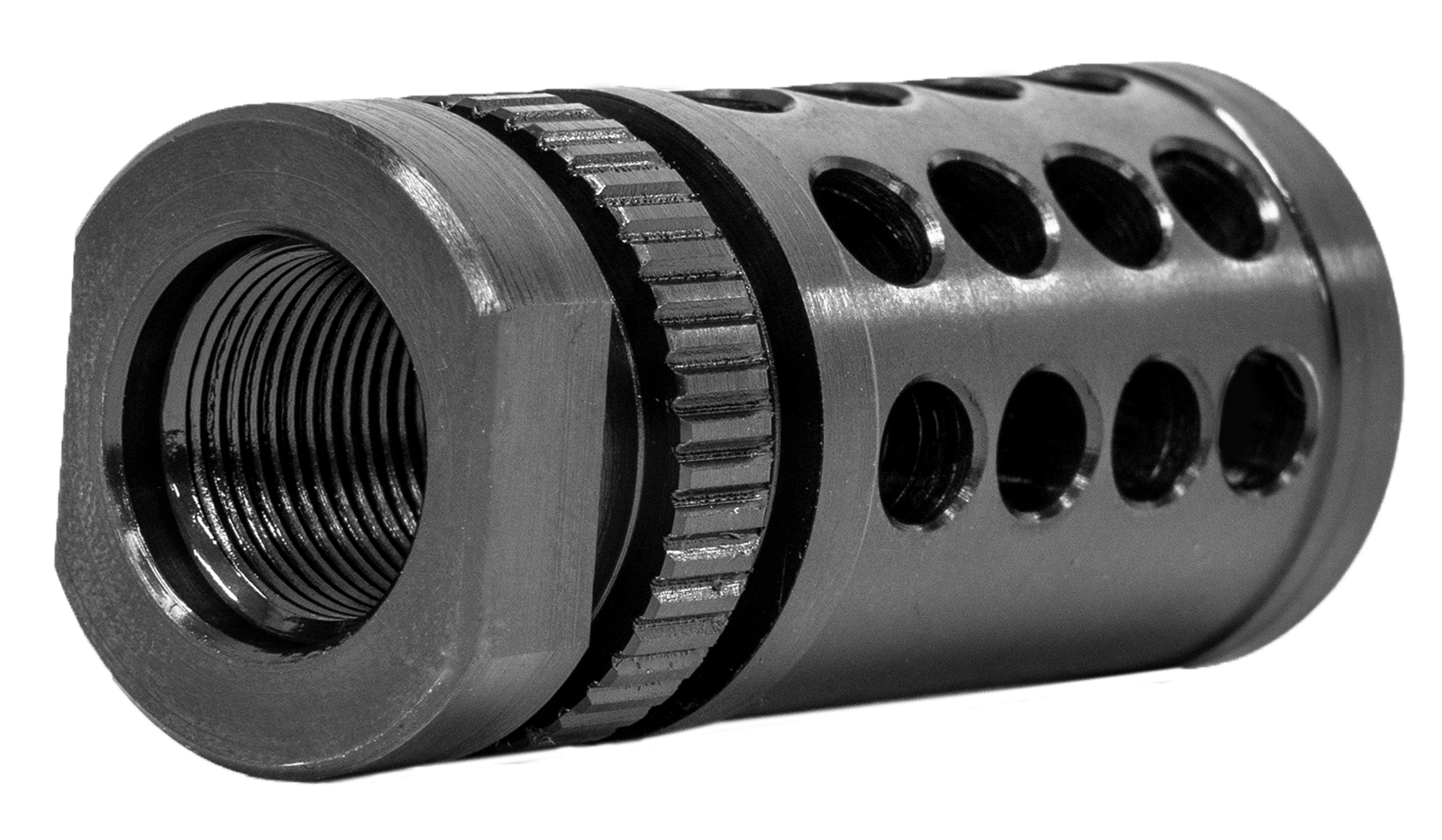GrovTec US Inc GTHM318 G-Nite Flash Suppressor Black Nitride Steel with 5/8"-24 tpi Threads for 308 Cal