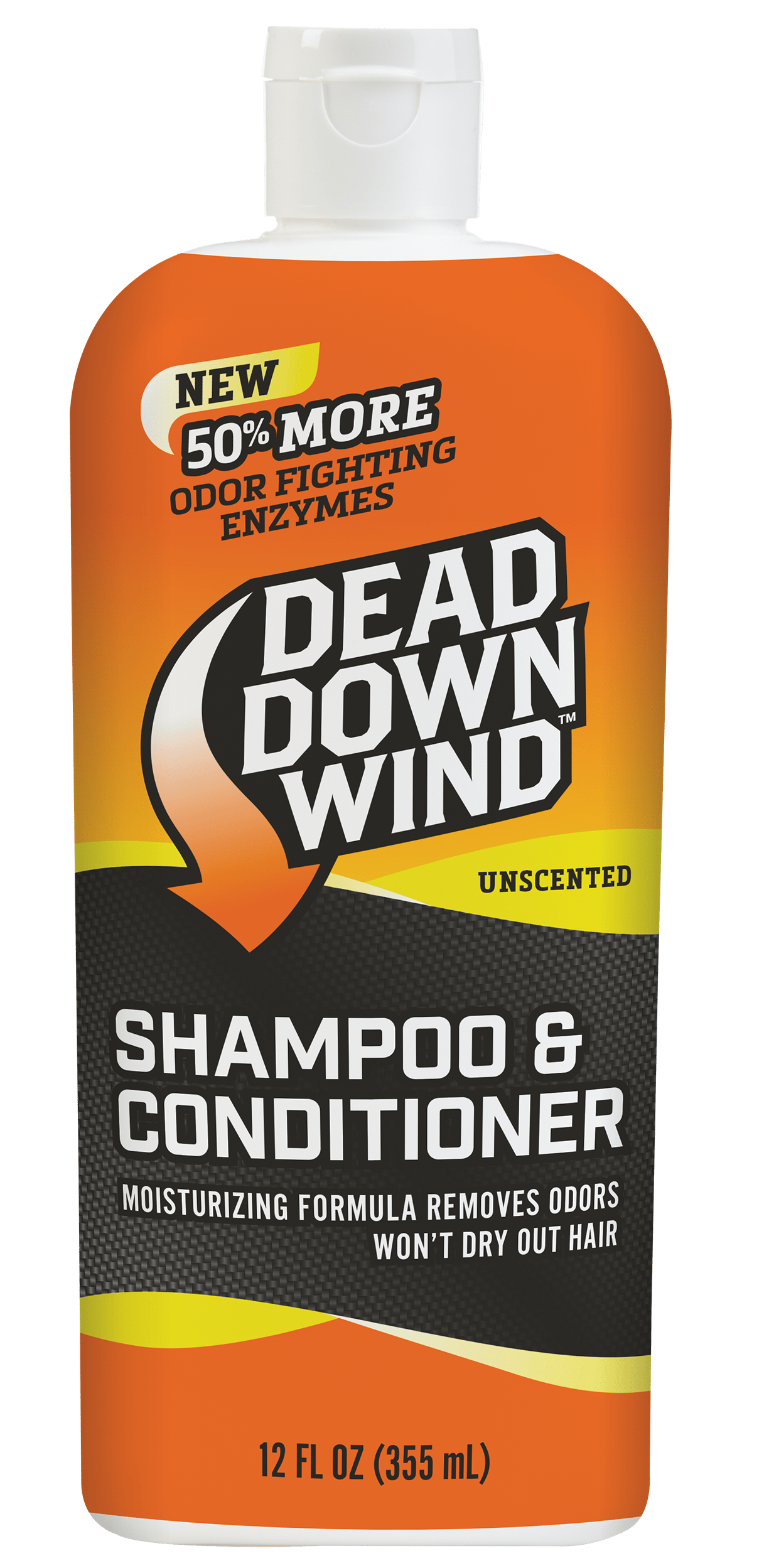 Dead Down Wind 121218 Shampoo/Body Wash  Odor Eliminator Unscented Scent 12 oz Bottle