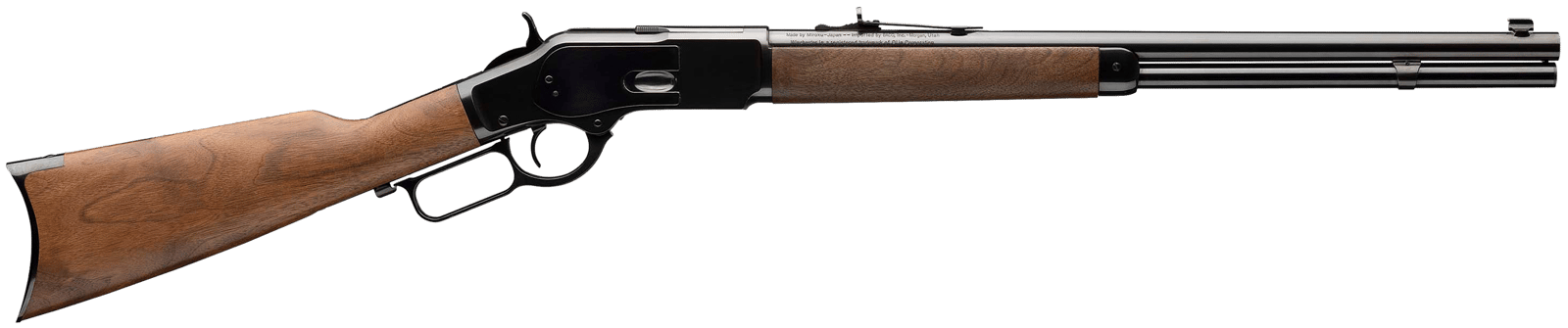 Winchester Guns 534200141 Model 1873 Short Rifle 45 Colt (LC) 10+1 Cap 20" Brushed Polish Blued Rec/Barrel Satin Oiled Walnut Fixed Straight Grip Stock Right Hand (Full Size)