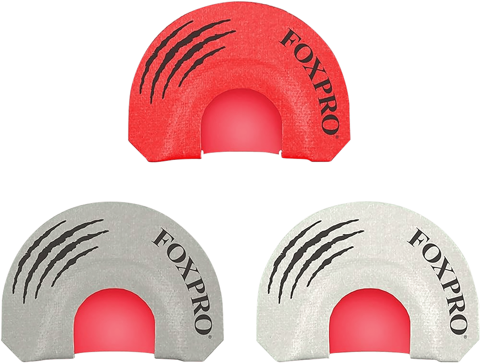 Foxpro LOADEDGUN Loaded Gun Combo Diaphragm Call Double/Triple Reed Coyote Sounds Attracts Coyotes Gray/Red/White 3 Piece