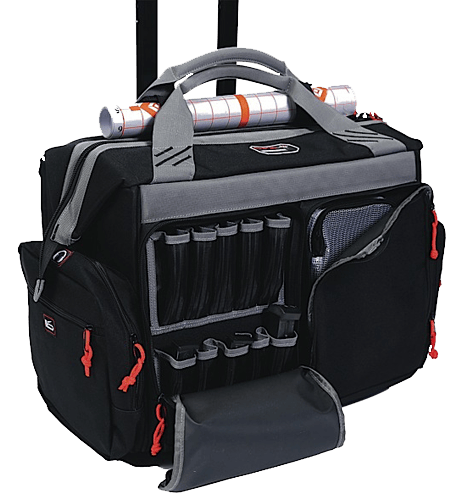 GPS Bags 2215RB Rolling  Black Canvas Holds 4 Handguns