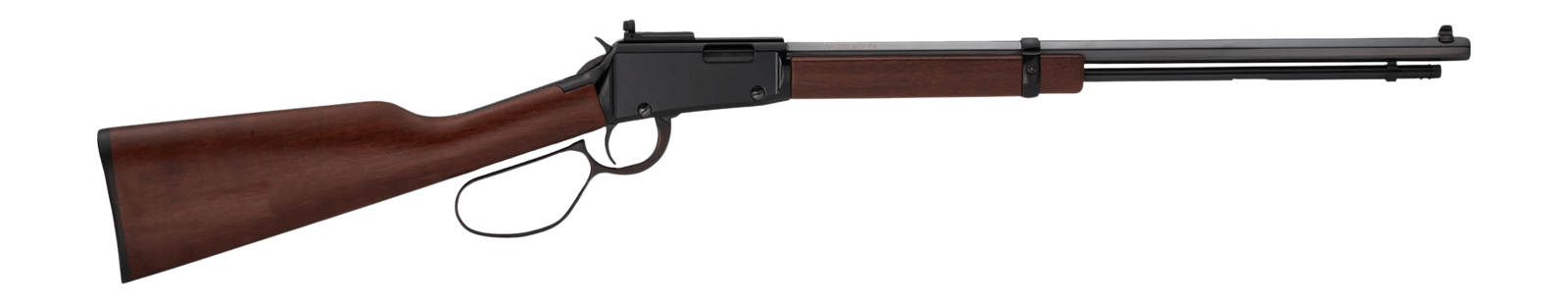 Henry H001TR22 Frontier Carbine 22 S/L/LR 13/14/18+1 16.50" Blued Octagon Barrel, Black Aluminum Receiver, American Walnut Straight Grip Stock