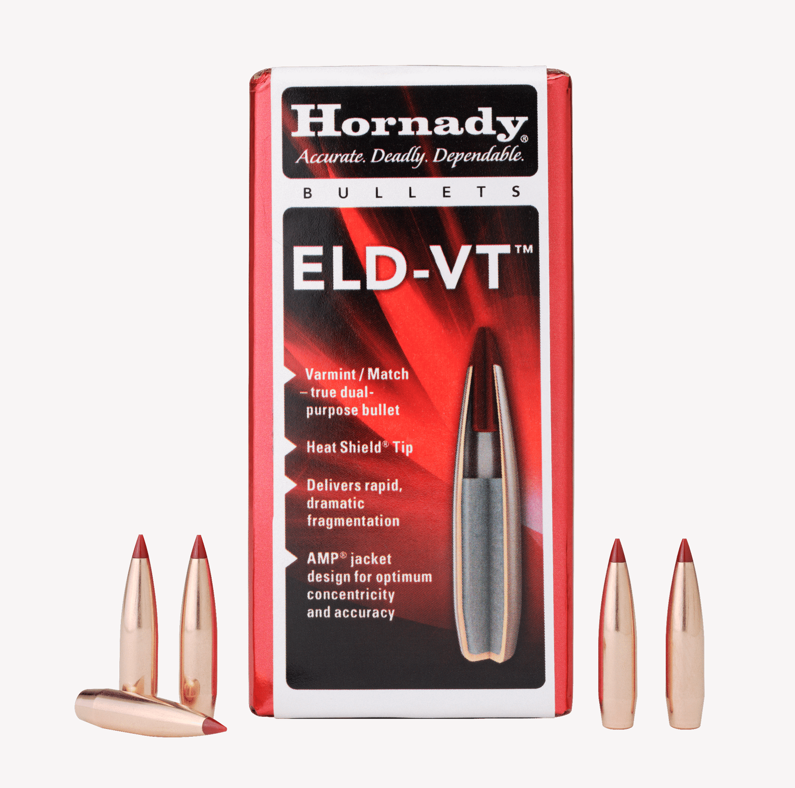 Hornady 30620 ELD-V  30 Cal .308 174 gr 100 Per Box/ 15 Case