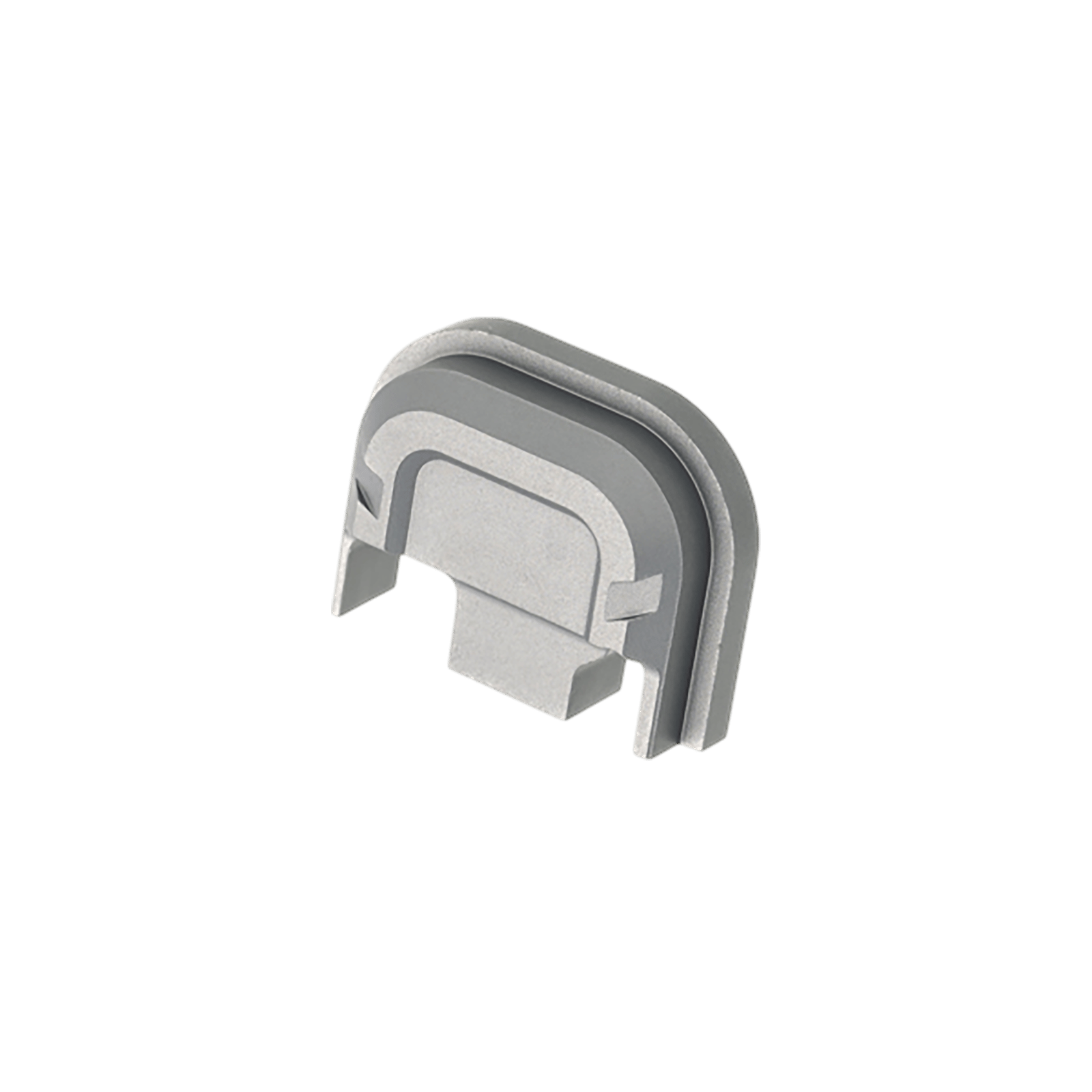 Tyrant CNC TDG14SPGREY Slide Cover Plate  Chevron Design Glock Gen1-4 Grey Aluminum