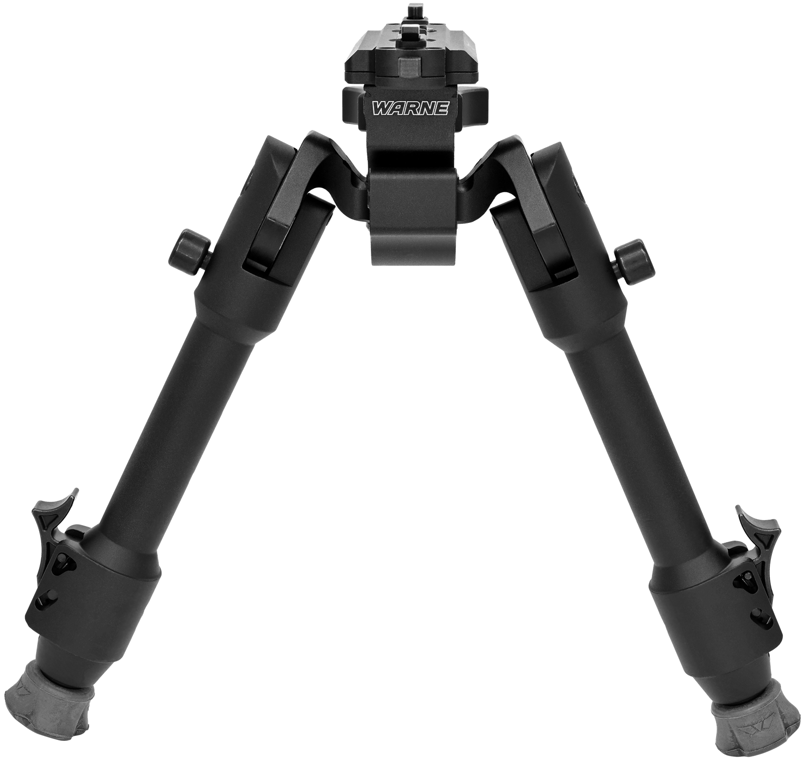 Warne 7904M Skyline Precision Bipod  Folding Black Aluminum/Steel