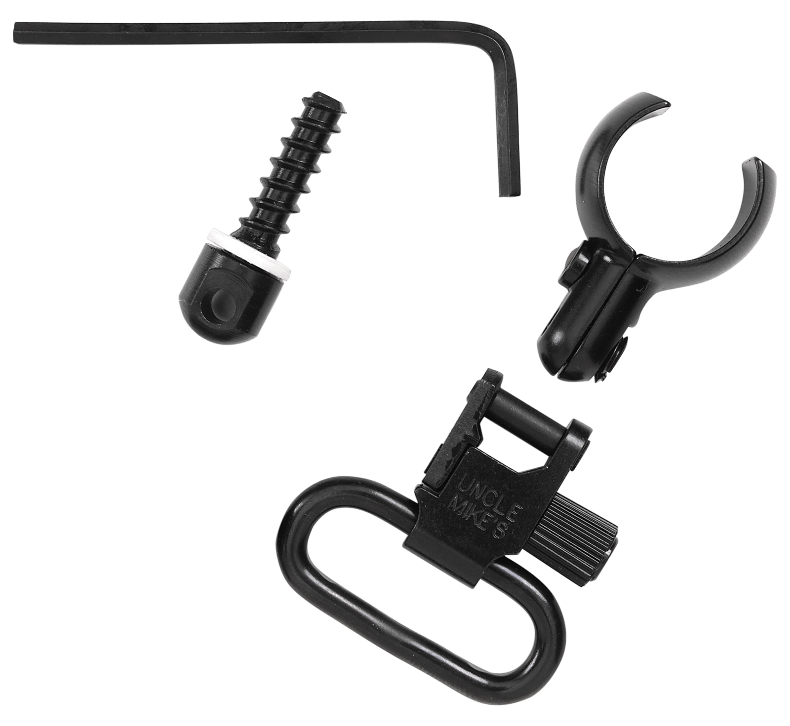 Uncle Mike's 13912 Magnum Band Swivel Set Quick Detach 115 CFL Tri-Lock Blued 1" Loop for .630-.675" Mag Tubes