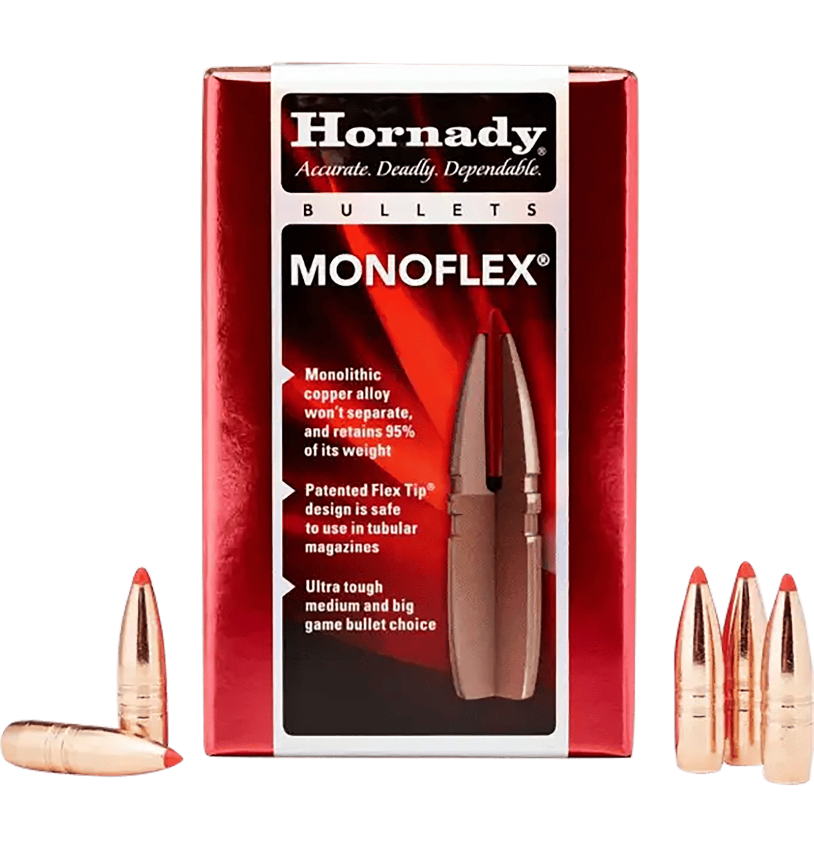 Hornady 30310 MonoFlex  30 Cal .308 140 gr MonoFlex 50 Per Box/ 25 Case
