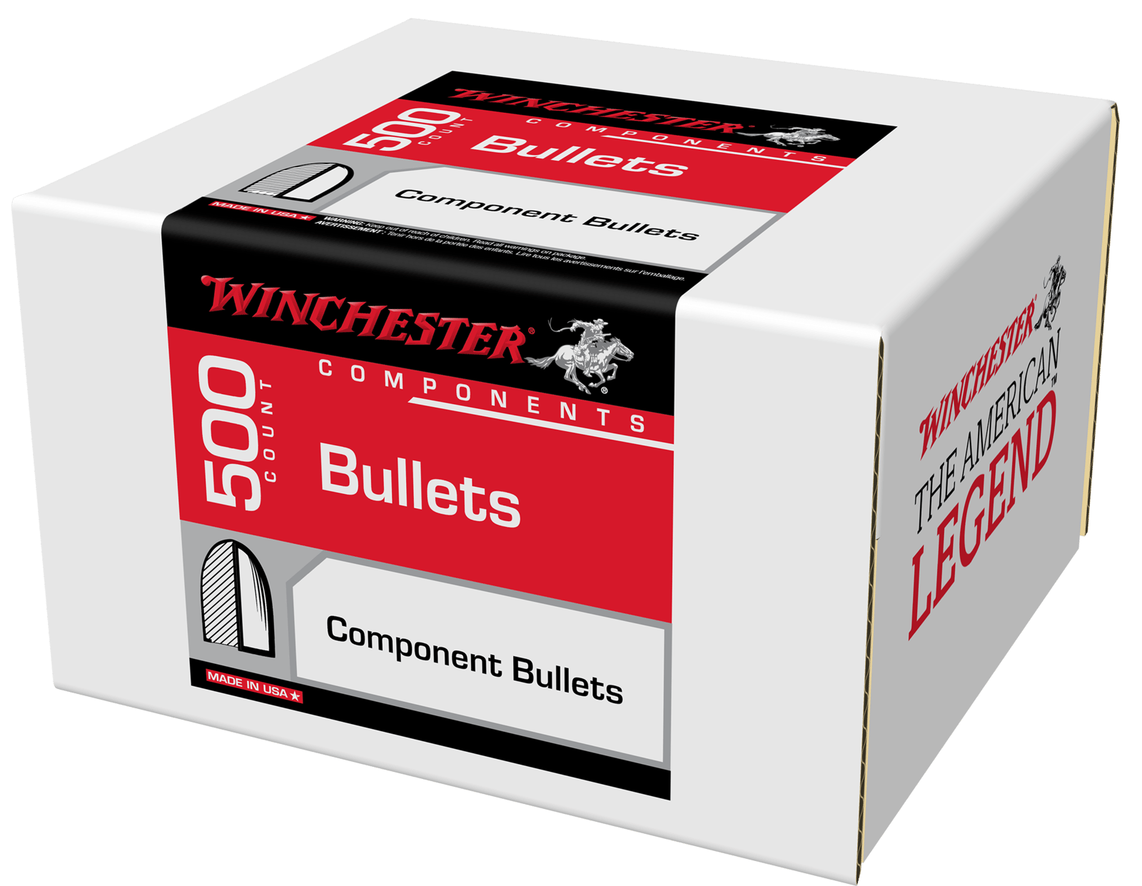 Winchester Ammo WB45MC230D Centerfire Handgun Reloading 45Cal 230gr Full Metal Jacket 500 Per Box/3 Case