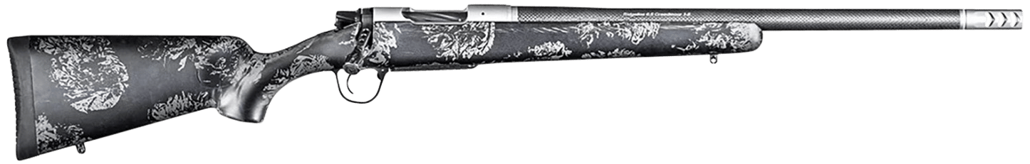 Christensen Arms 8010631800 Ridgeline FFT Full Size 7mm PRC 3+1 22" Carbon Fiber Steel Threaded Barrel, Stainless Aluminum Receiver, Black w/Gray Accents Fixed Sporter w/Flash Forged Technology Stock