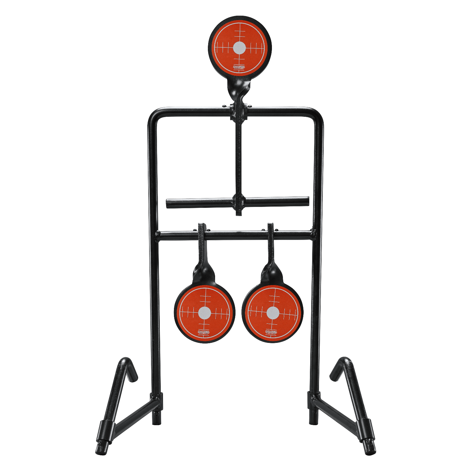 Champion Targets 40870 Gong Auto Reset Handgun Black/Orange Standing 3 Targets