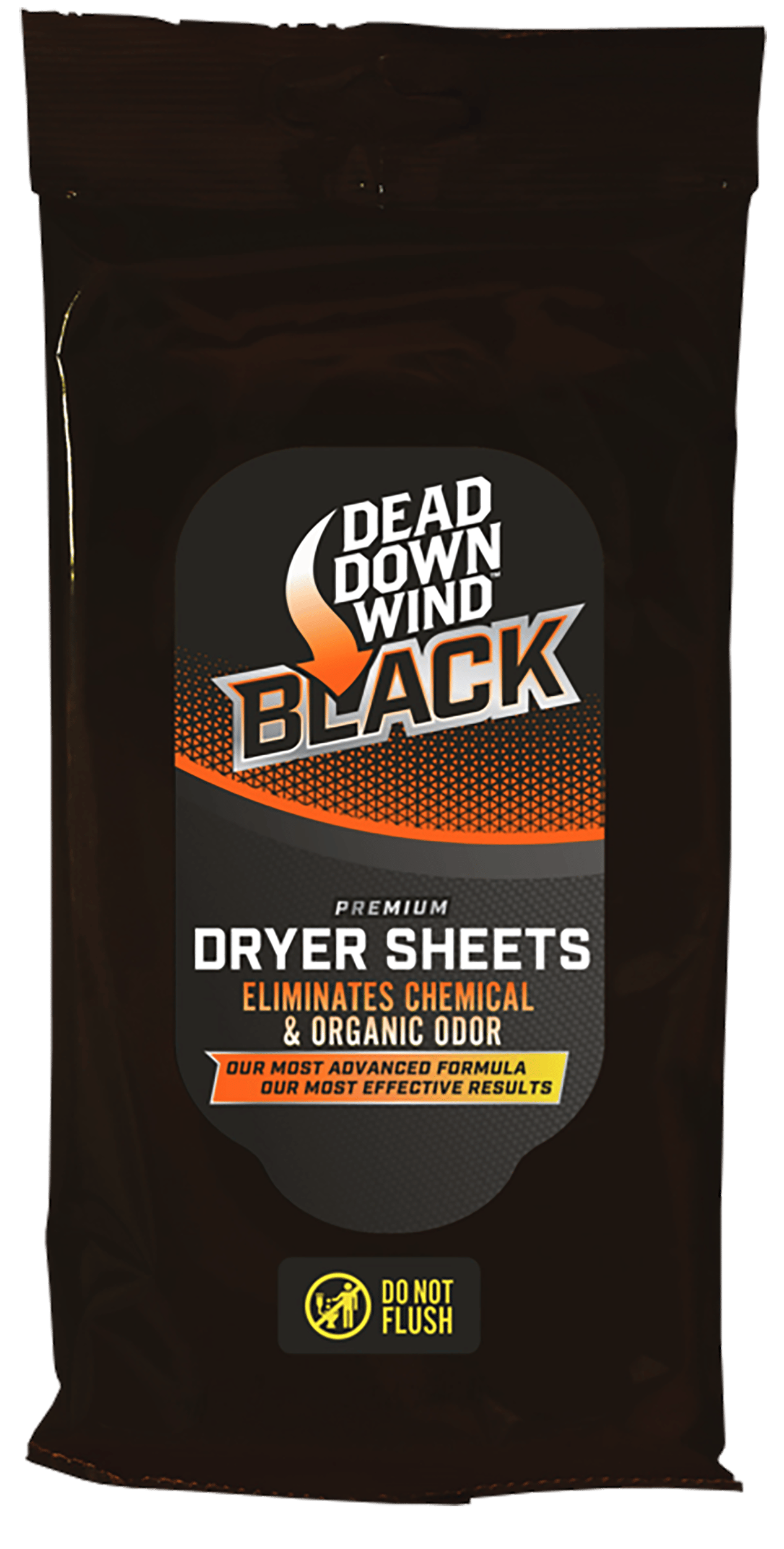 Dead Down Wind 117019 Black Premium Dryer Sheets Odor Eliminator Unscented Scent Dryer Sheet 40 Count