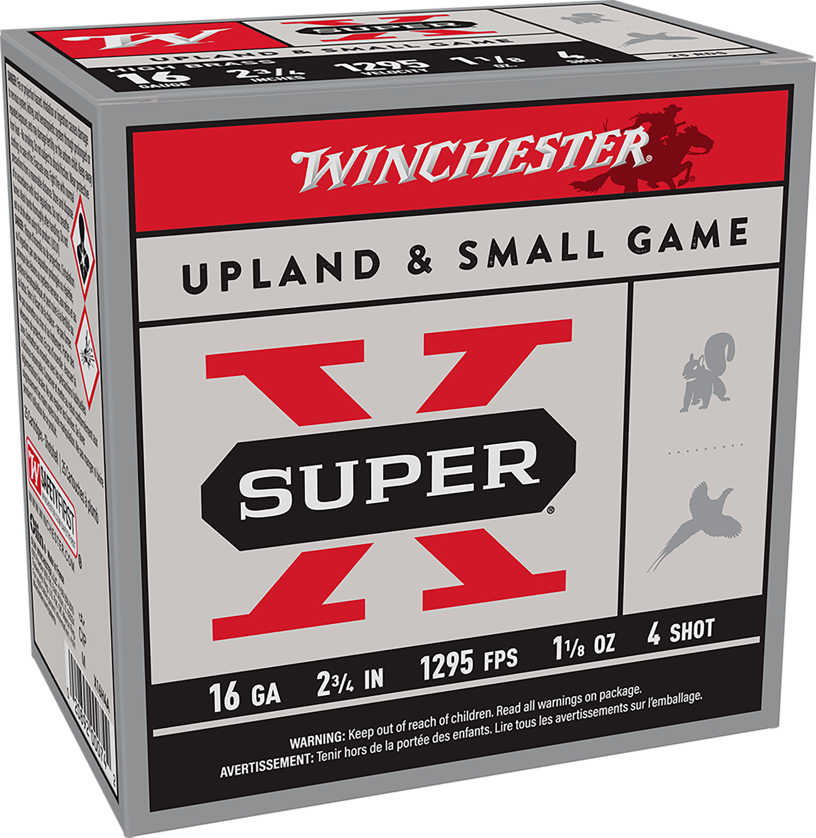 Winchester Ammo X16H4 Super X Heavy Game Load High Brass 16Gauge 2.75" 1 1/8oz 4Shot 25 Per Box/10 Case