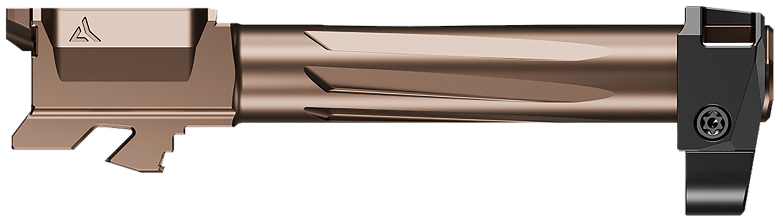 Radian Weapons R0834 Ramjet & Afterburner Combo 9mm Luger Compatible w/Glock 19 Gen4, Bronze Stainless Steel