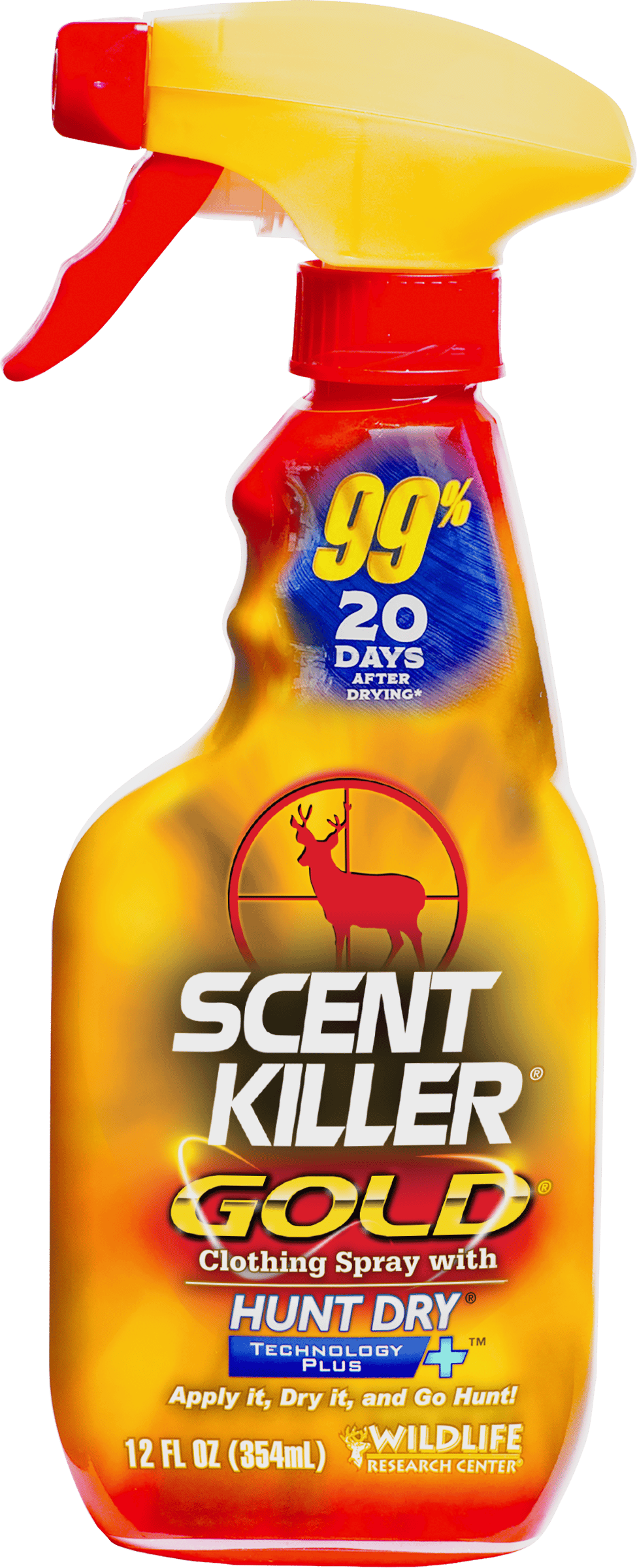Wildlife Research 1252 Scent Killer Gold  Odor Eliminator Odorless Scent 12 oz Trigger Spray