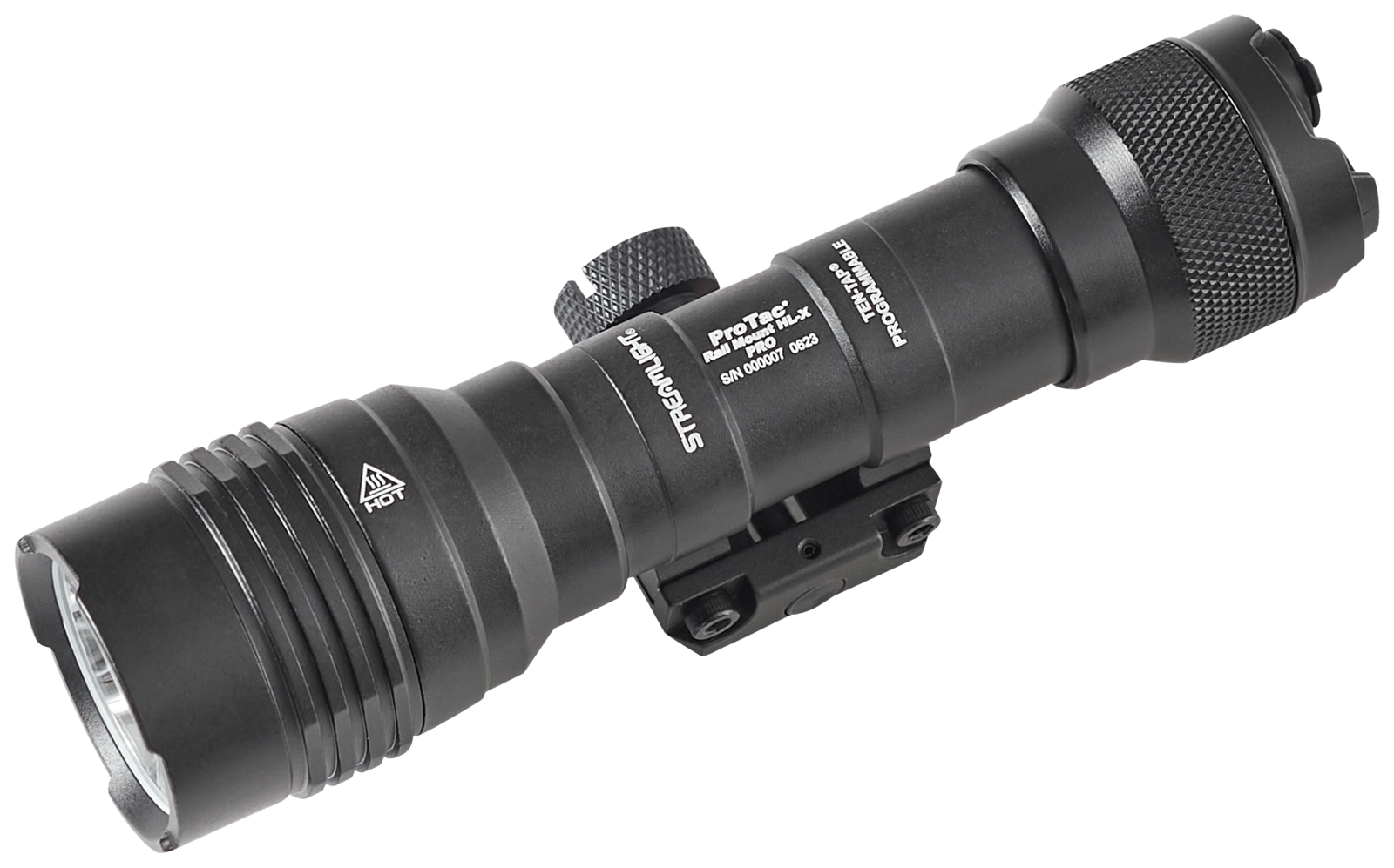 Streamlight 88129 ProTac HL-X Rail Mount Black Anodized Aluminum, 60/1000 Lumens, LED Bulb, 447 Meters Beam, Picatinny Rail Mount