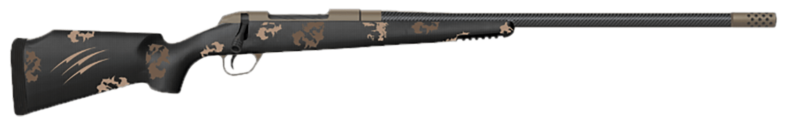 Fierce Firearms FCTRG7MMBC20BS CT Rage  Full Size 7mm BC 3+1 20" Black Carbon Fiber Match Grade Threaded Barrel, Black Cerakote Drilled & Tapped Titanium Receiver, Monte Carlo Carbon Fiber Stock