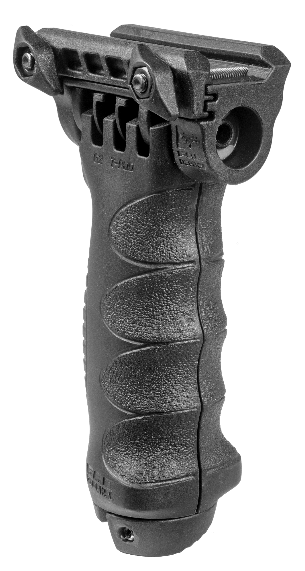 FAB Defense FXTPODG2QR T-Pod G2 Quick Release Foregrip & Bipod Independent Adjustable Legs Black Reinforced Polymer/ 6061 Aluminum/ Steel Construction