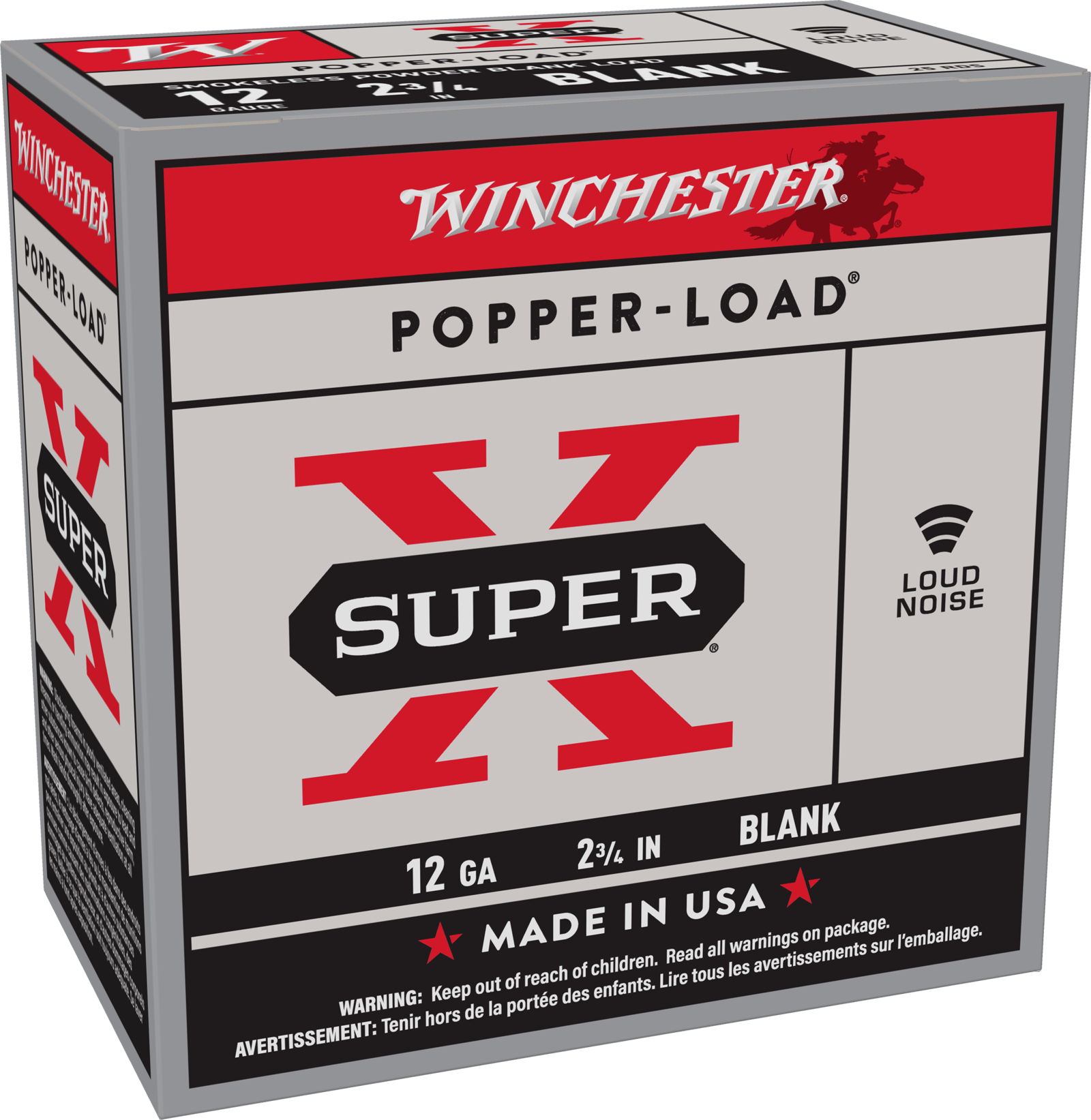 Winchester Ammo XP12 Super X Blank 12Gauge 2.75" 25 Per Box/10 Case