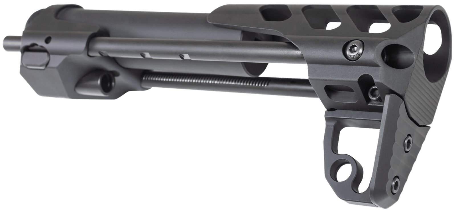 Odin Works OSCQSBLK Close Quarters Rifle Stock Black 6061-T6 Aluminum Compatible w/ AR-15/M4/5.56/223
