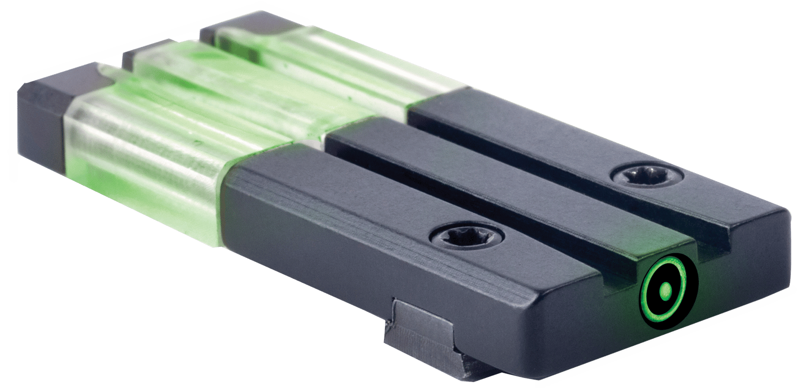 Meprolight USA 631013108 FT Bullseye Rear Sight Green Tritium FO/Black Frame Compatible w/Glock Gen 1-5 (Except MOS), Dovetail Mount
