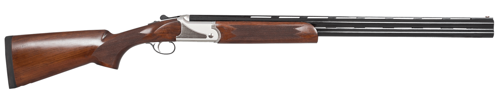 TriStar 98730 Upland Hunter Silver II 12 Gauge 3" 2rd 28" Over/Under Vent Rib Barrel, Fixed Walnut  Stock