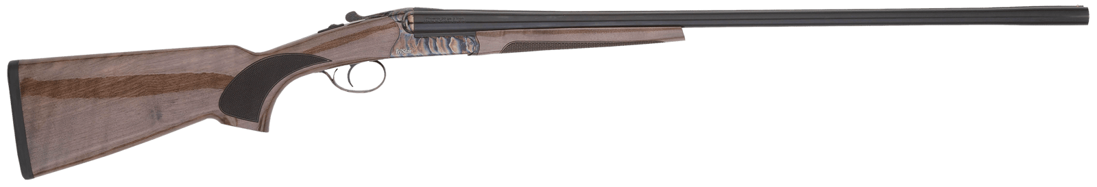 TriStar 38002 Phoenix  12 Gauge Break Open 3" 2rd 28" Blued Side By Side Barrel, Color Case Hardened Steel Receiver, Fixed Gloss Walnut Stock, Ambidextrous