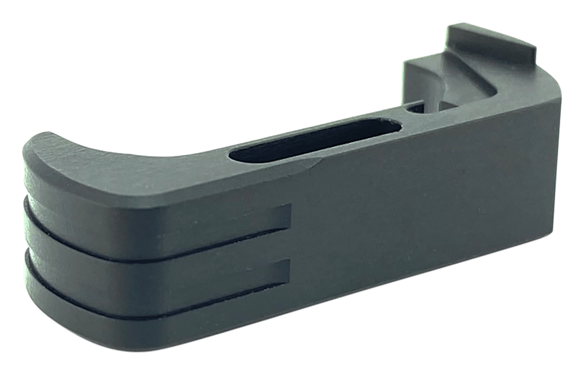 Cross Armory CRG5MCBK Mag Catch  Extended Compatible w/Glock Gen4-5 Black Anodized Aluminum