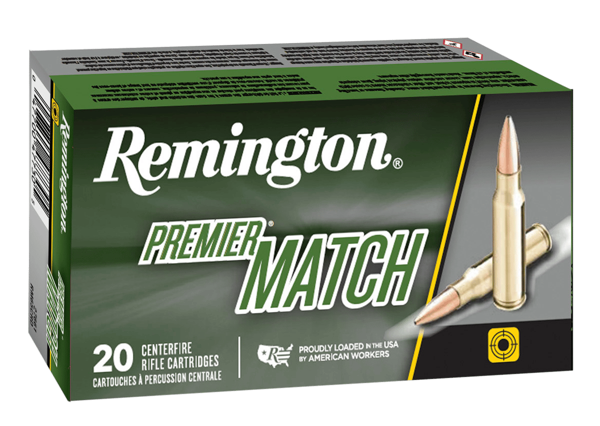 Remington Ammunition 27673 Premier Match 6.5PRC 140gr Berger Open Tip Match 20 Per Box/10 Case