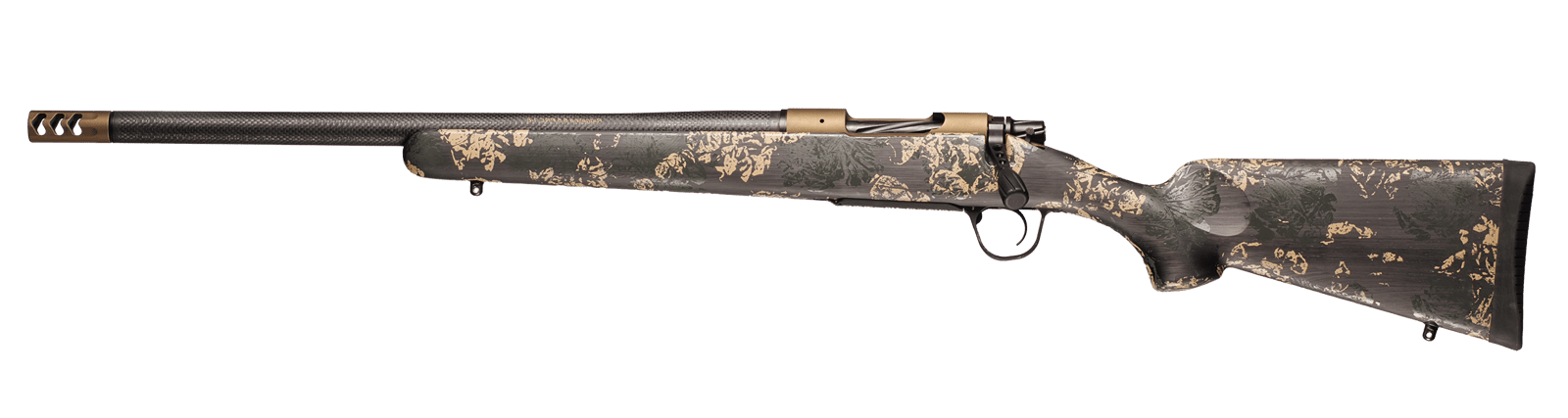 Christensen Arms 8010621200 Ridgeline FFT 308 Win 4+1 20" Carbon Fiber/Threaded Barrel, Burnt Bronze Cerakote, Green with Black/Tan Accents Stock, Left Hand