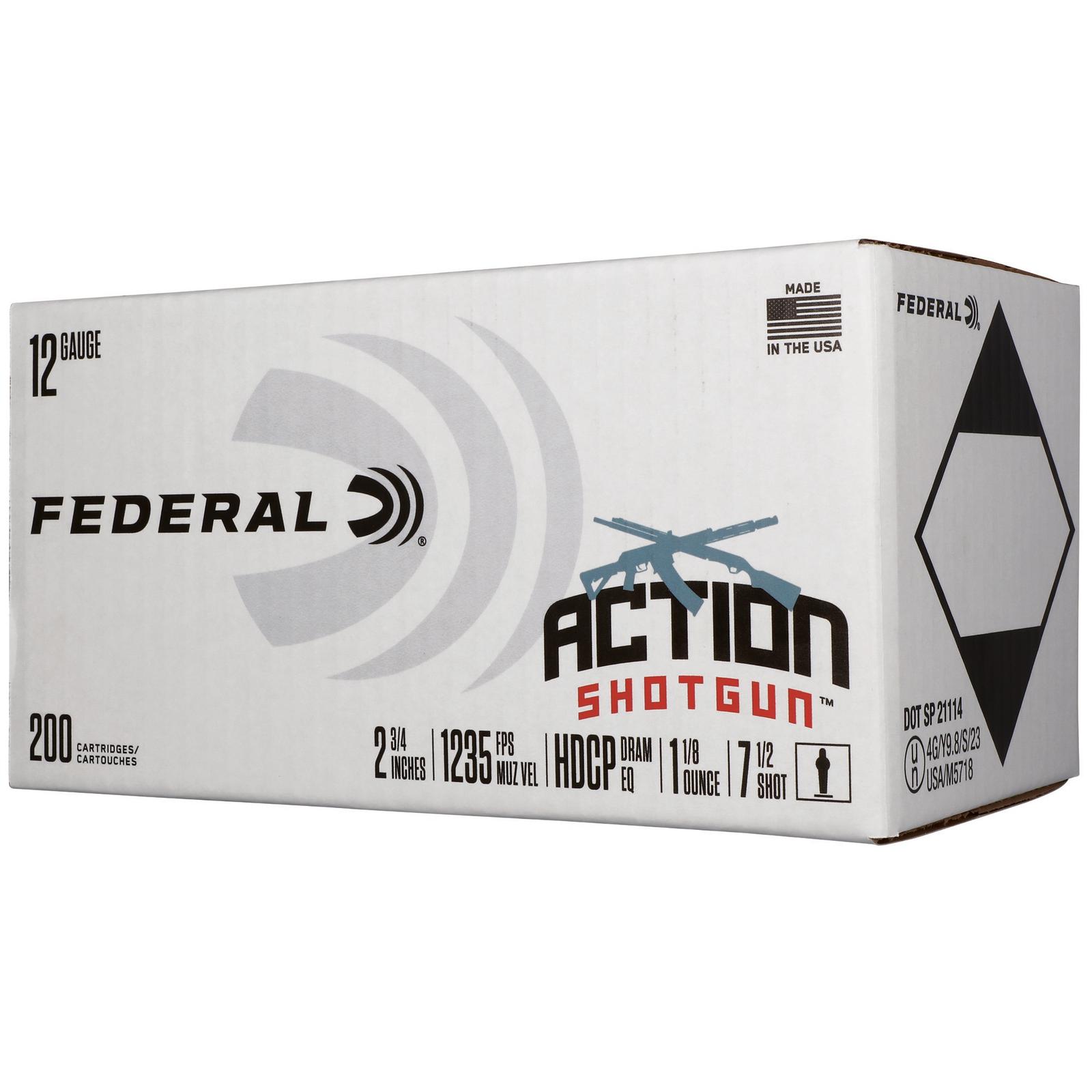 FED ACTN 12GA 2.75" #7.5 200RD