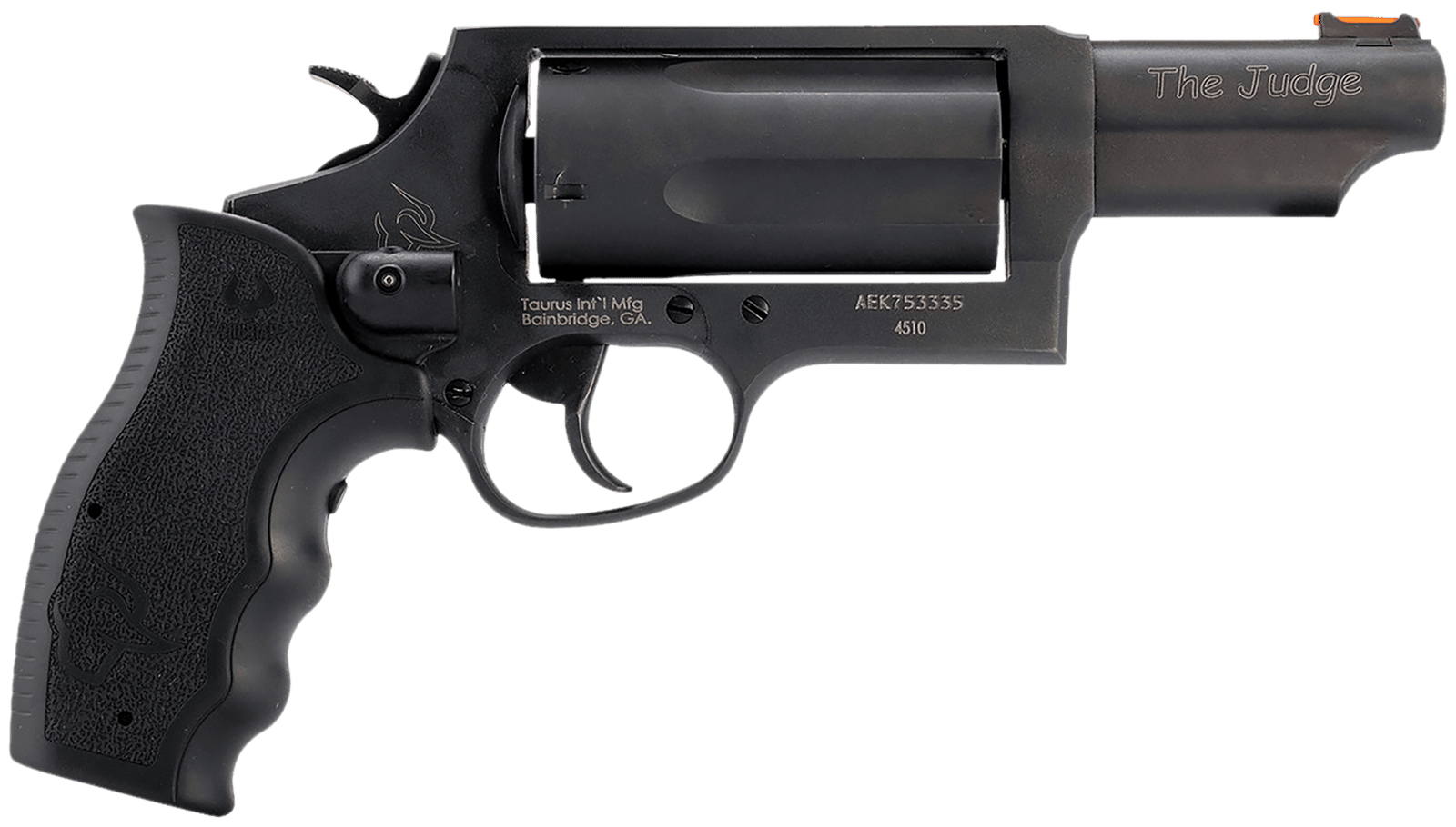 Taurus 2-441031TVL Judge w/Laser Compact 45 Colt (Long Colt) 410 Bore 5rd 3" Matte Black Alloy Steel Barrel, Cylinder & Frame, Viridian Laser, Transfer Bar Safety
