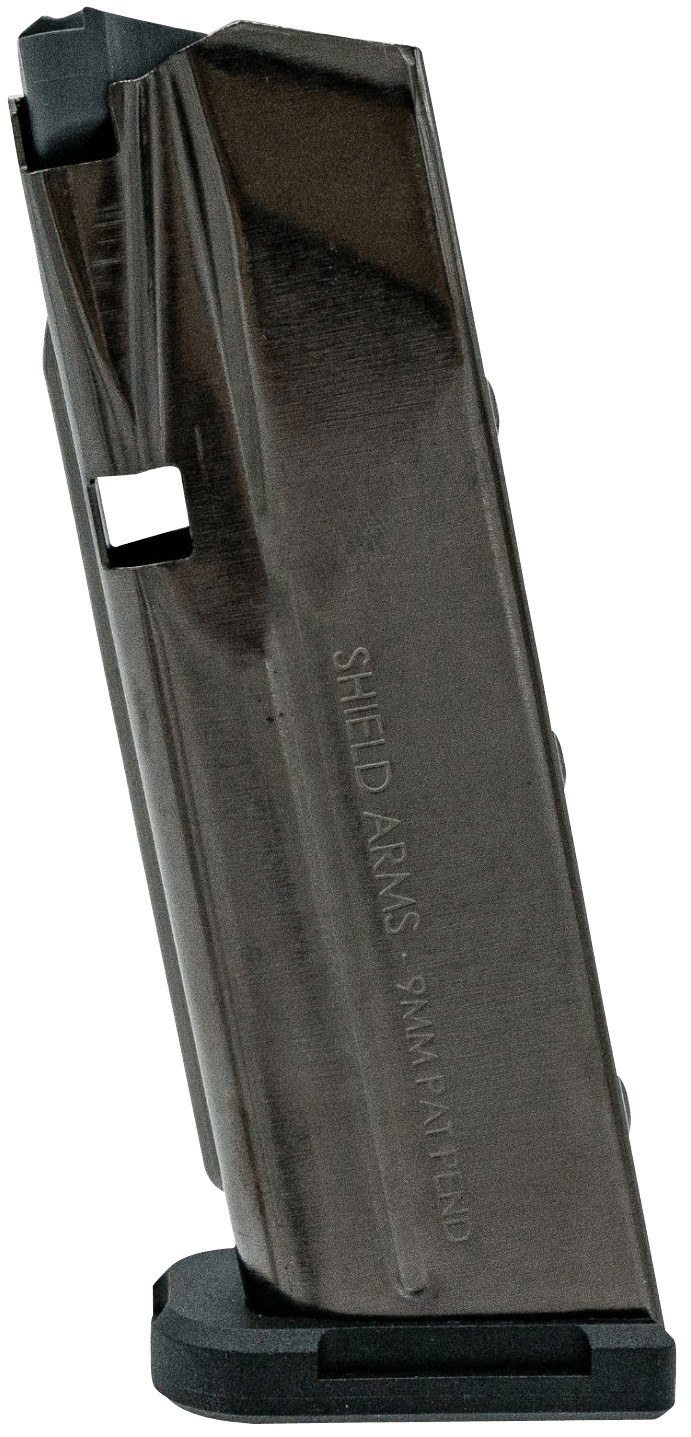 Shield Arms SAS15BLKNGEN3 S15 Magazine Gen 3 15rd Flush 9mm Luger Fits Glock 48/43X Black Nickel Steel