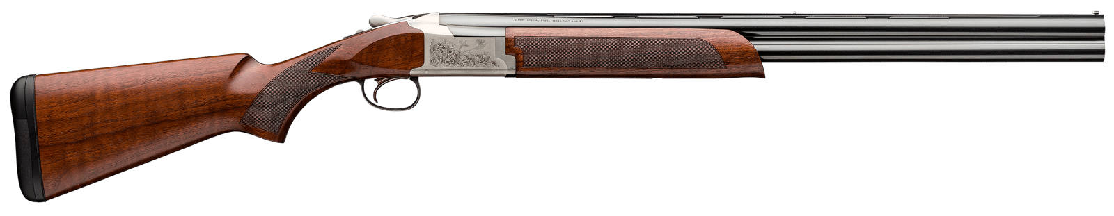 Browning 0182096004 Citori 725 Feather Full Size 20 Gauge Break Open 3" 2rd 28" Blued Over/Under Vent Rib Barrel, Engraved Silver Nitride Aluminum Receiver, Fixed Grade II/III Black Walnut Stock
