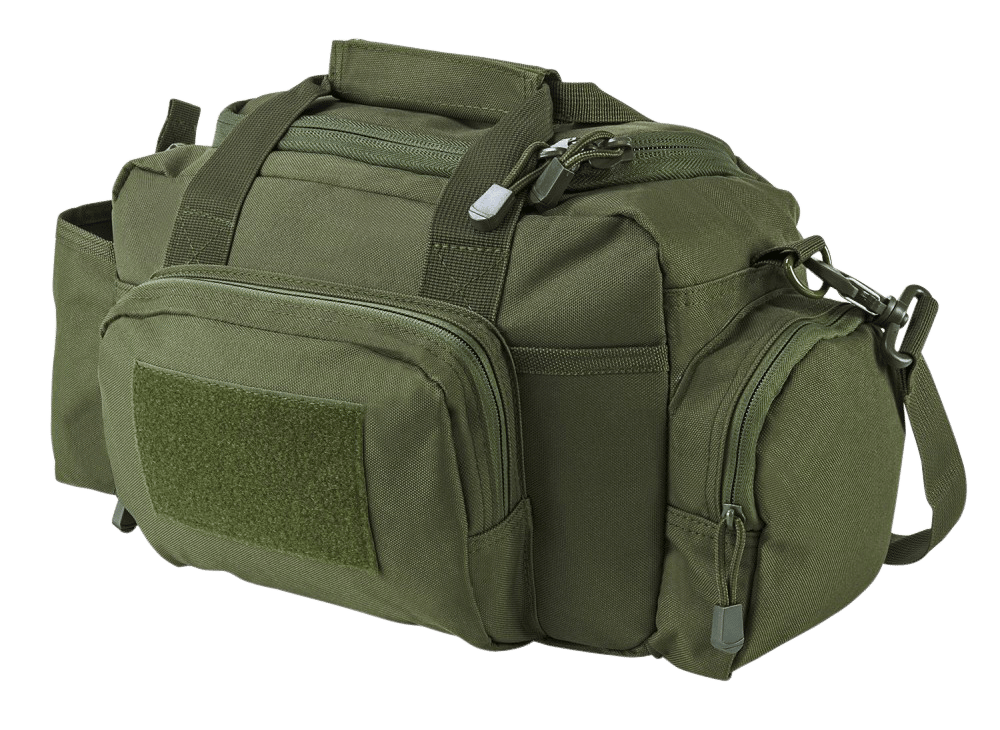 NcStar CVSRB2985G VISM Range Bag with Small Size, Side Pockets, PALs Webbing, Carry Handles, Pockets & Green Finish