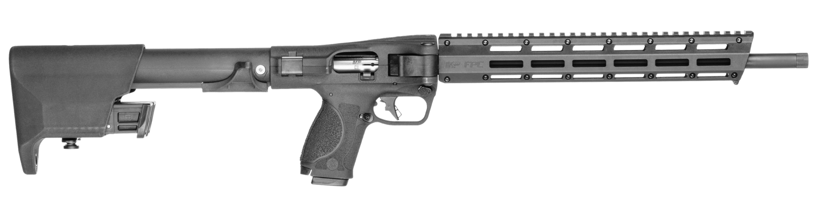 Smith & Wesson 14172 M&P FPC Folding 22 LR 10+1 16.25" Black Threaded Barrel, Black Polymer Receiver w/Picatinny Rail, M-LOK Handguard, Black Fixed Polymer Stock, Interchangeable Backstrap Grip