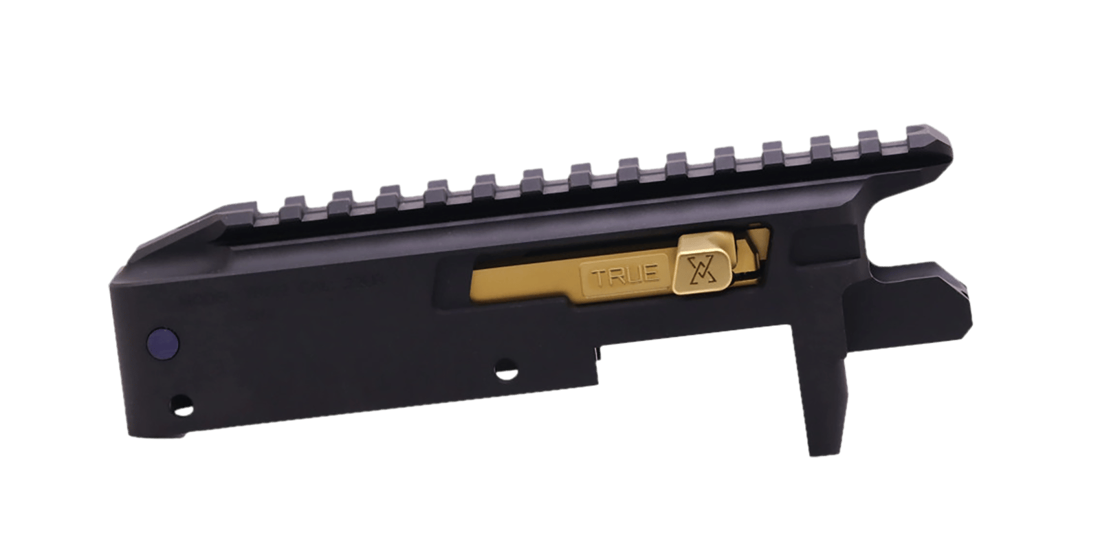 True Precision Inc TP1022CMPRCBLG TP/22 Receiver Set Aluminum Black Anodized Receiver/ Gold Bolt