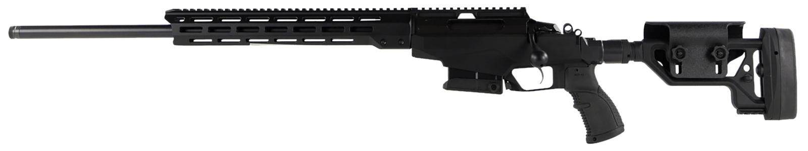 Tikka JRTAC416L T3x Tac A1 308 Win 10+1 24" Barrel, Black Metal Finish, Black Fixed with Aluminum Bedding Stock, Polymer Grip Left Hand