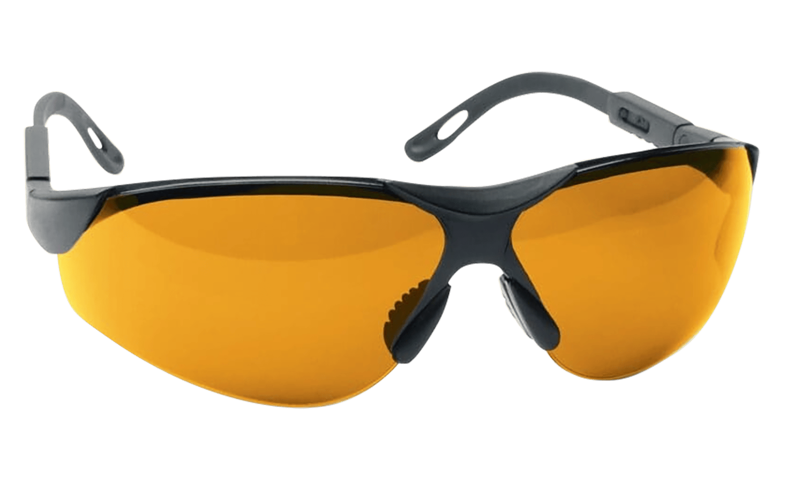 Walker's GWPXSGLAMB Sport Glasses Elite Adult Amber Lens Polycarbonate Black Frame