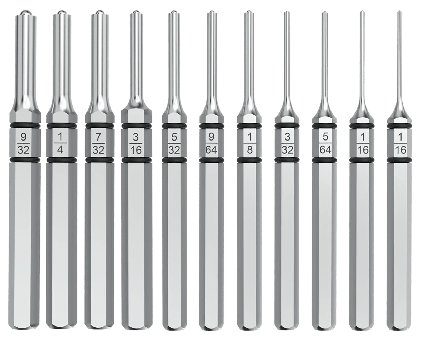 Real Avid AVAPK-RP Accu-Punch Roll Pin Silver Steel Universal Firearm 11 Pieces