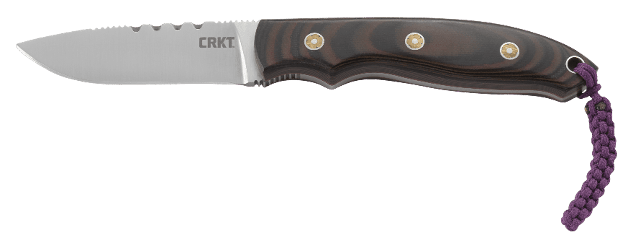 CRKT 2861 Hunt'N Fisch  2.99" Fixed Plain Satin 9Cr18MoV SS Blade/Multi-Color G10 Handle Includes Lanyard/Sheath